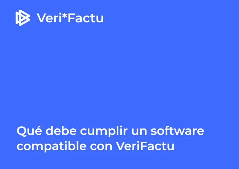 Requisitos de un software Verifactu